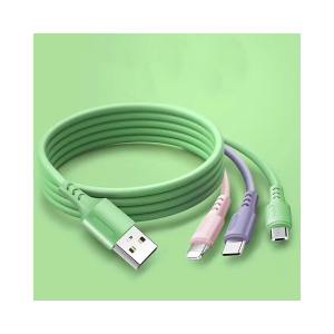 SỈ CÁP SẠC 3 ĐẦU 3 MÀU - 3A DÀI 1.1M - SỈ PHỤ KIỆN ĐIỆN THOẠI TPHCM