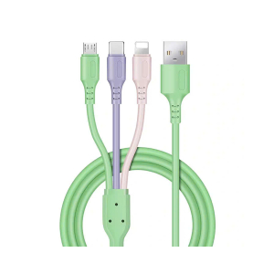 SỈ CÁP SẠC 3 ĐẦU 3 MÀU - 3A DÀI 1.1M - SỈ PHỤ KIỆN ĐIỆN THOẠI TPHCM