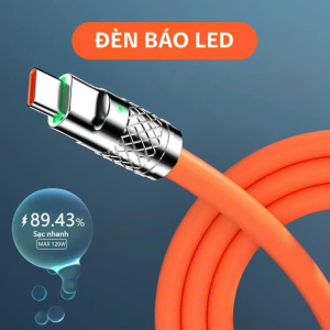 SỈ DÂY SẠC 3 ĐẦU SILICON 120W DÀI 1.2M - SỈ CÁP SẠC NHANH